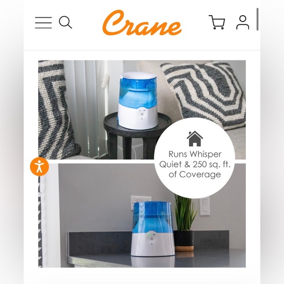 Flu/cold/dryness got you down? Crane “2 in 1 Warm Mist Humidifier and Inhaler” - Picture 4 of 16